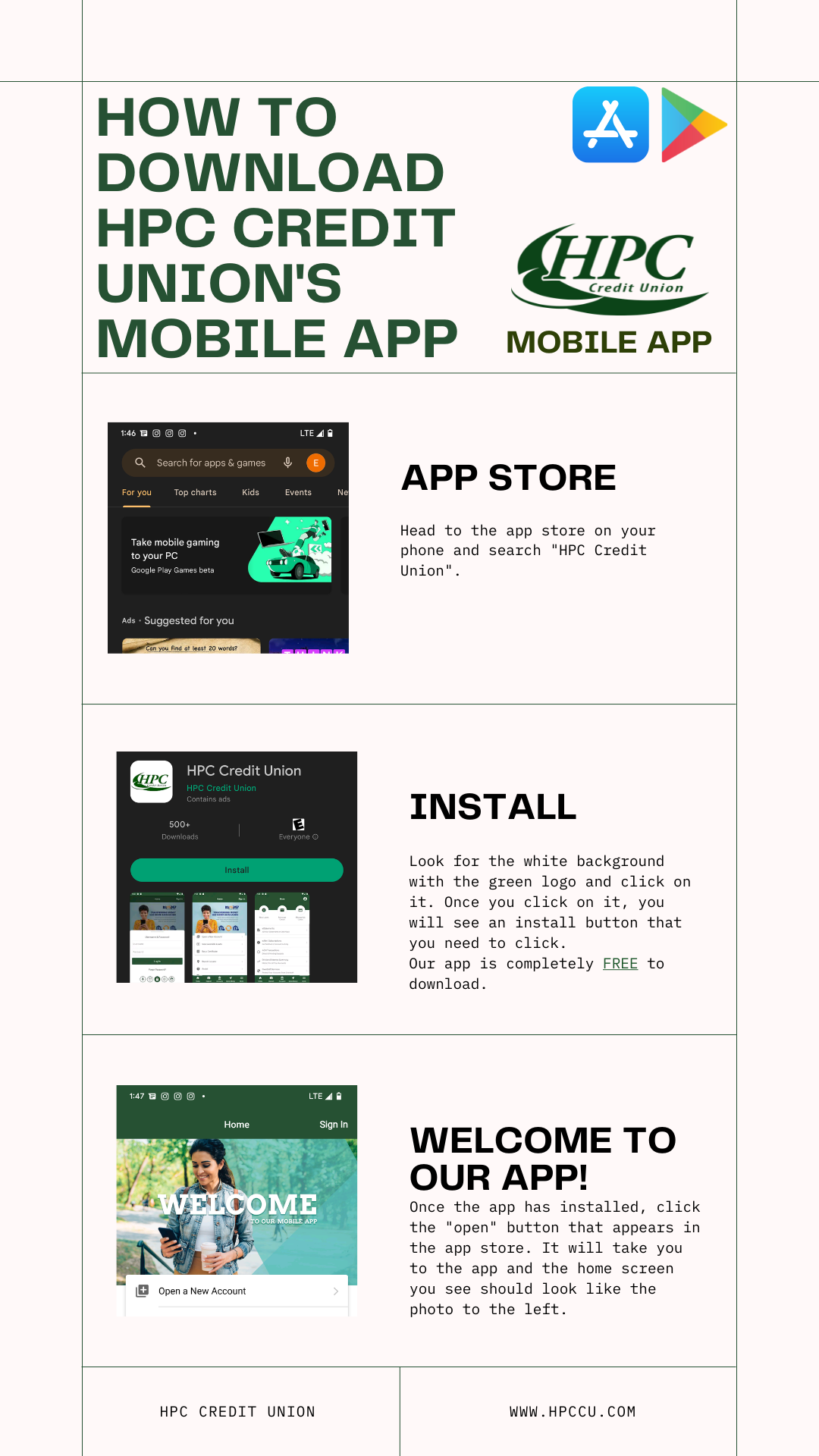 How To Download Hpc Credit Union S Mobile App Hpc Credit Union How To Download Hpc Credit Union S Mobile App Hpc Credit Union